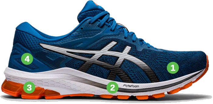 ASICS GT-1000 10 lateraal | DeHardloopwinkel.nl