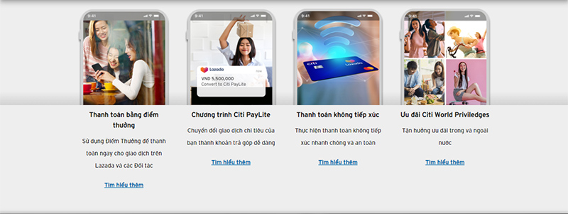 Chức năng của thẻ tín dụng Lazada Citi Platinum?