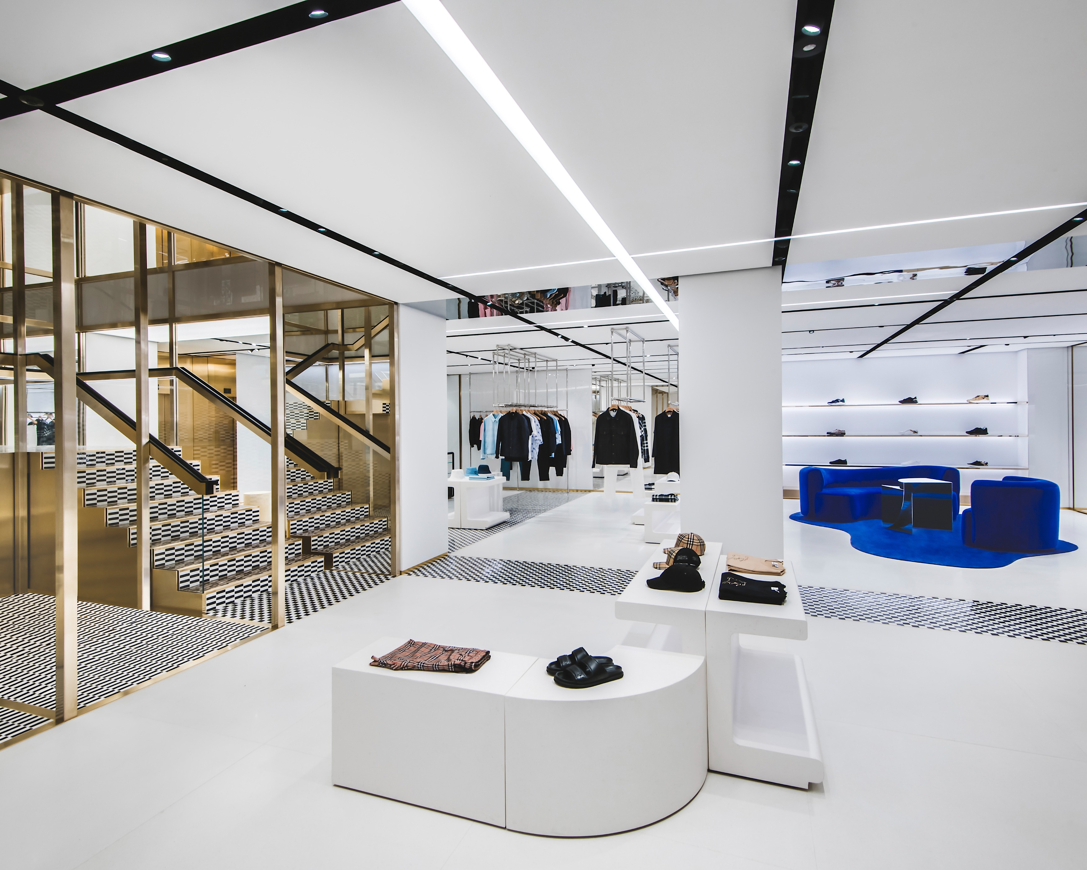 Visiting Louis Vuitton's flagship store in London on Bond Street